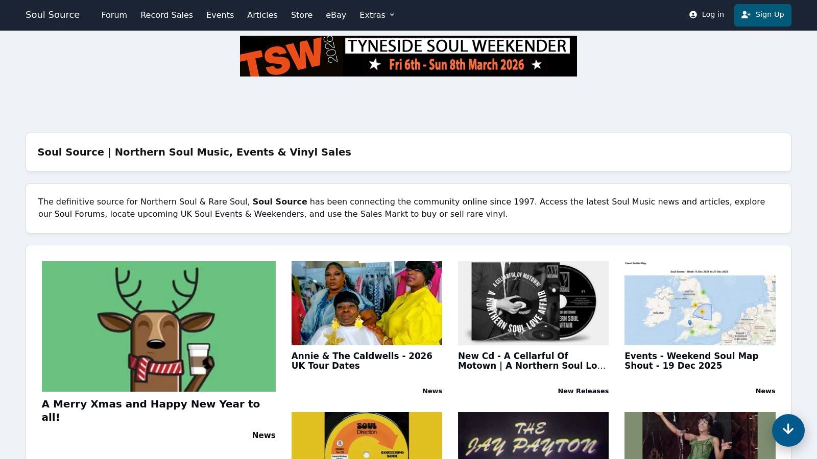 Soul Source (Events Calendar)