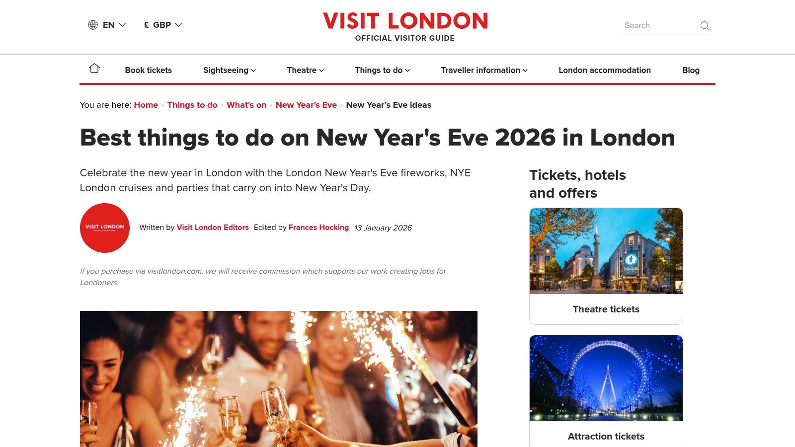 VisitLondon (official tourism guide to NYE)