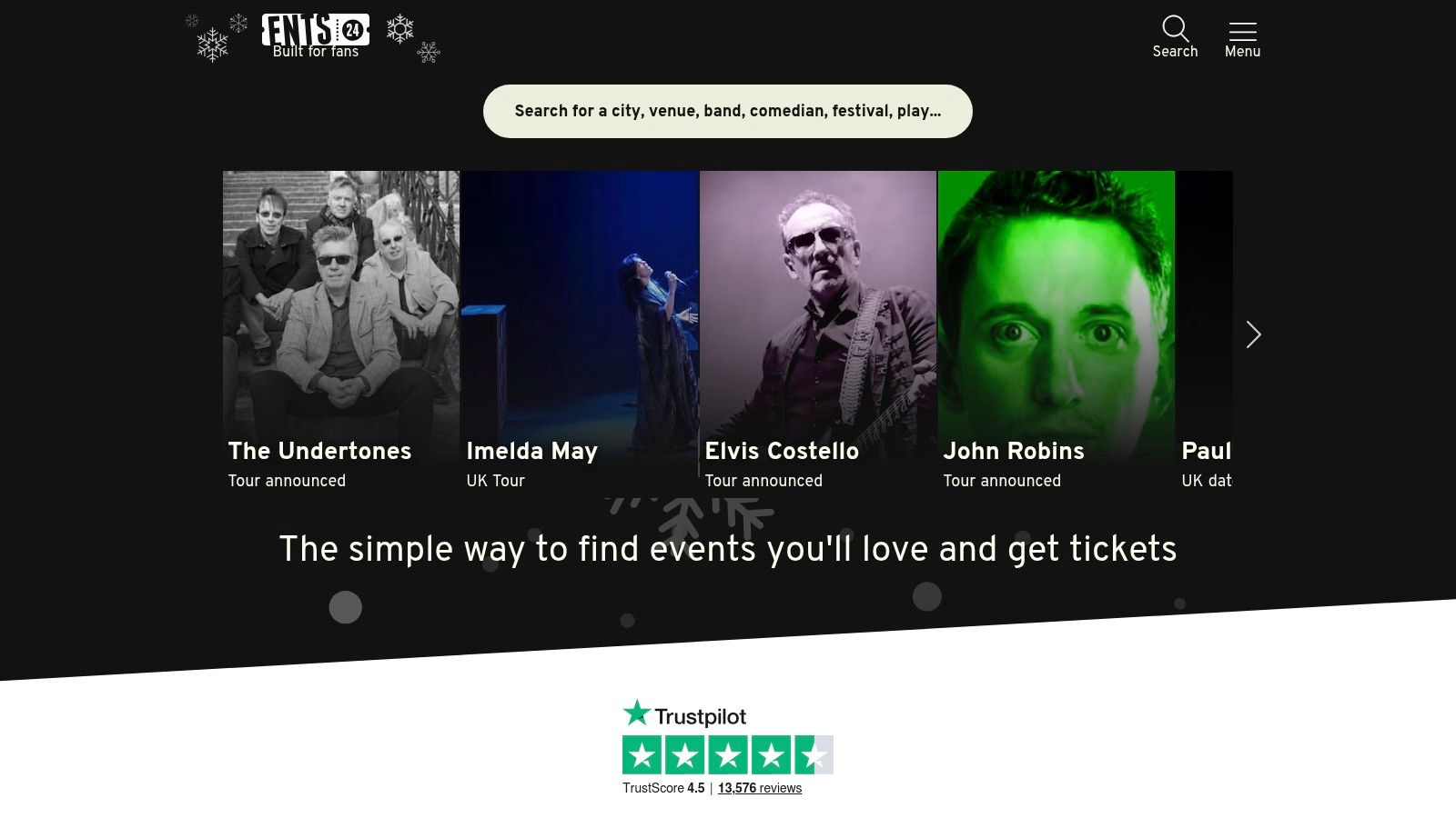 Ents24 (UK Gig Guide)