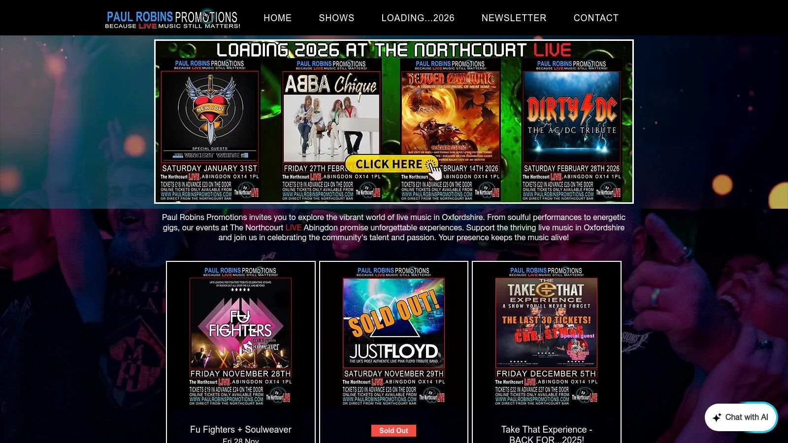 The Northcourt LIVE Abingdon music – Paul Robins Promotions