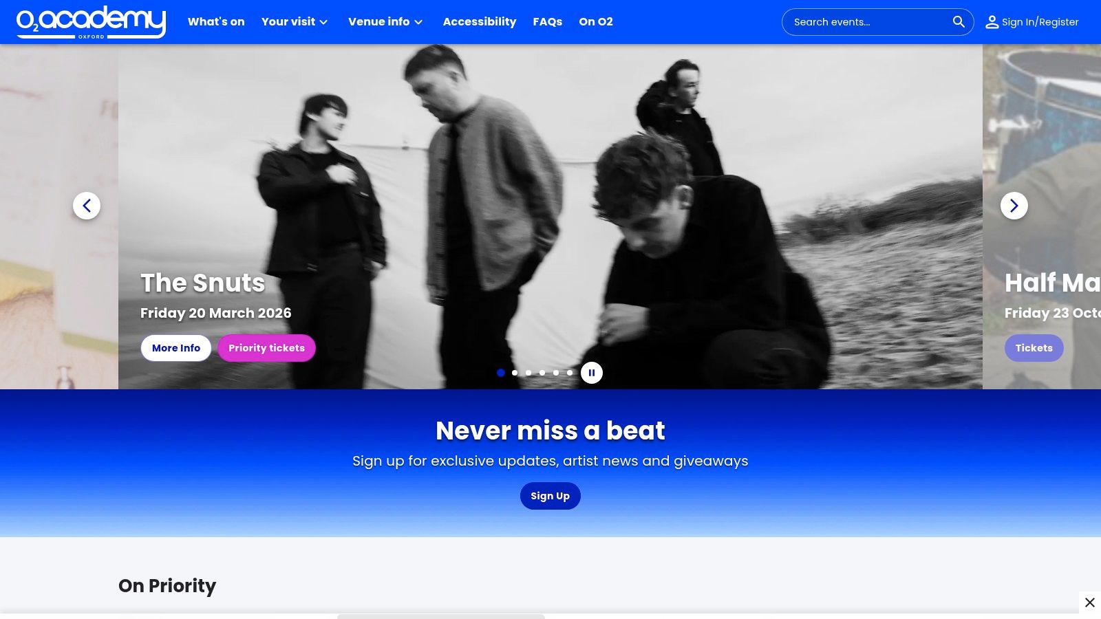 O2 Academy Oxford (official venue site)