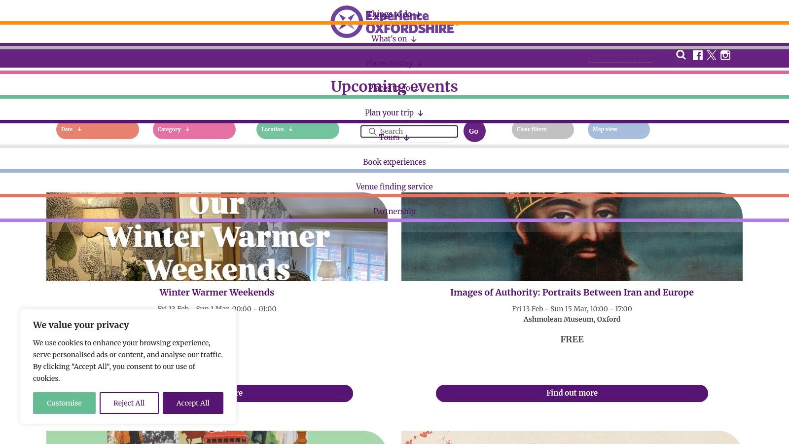 Experience Oxfordshire: The Official County-Wide Calendar