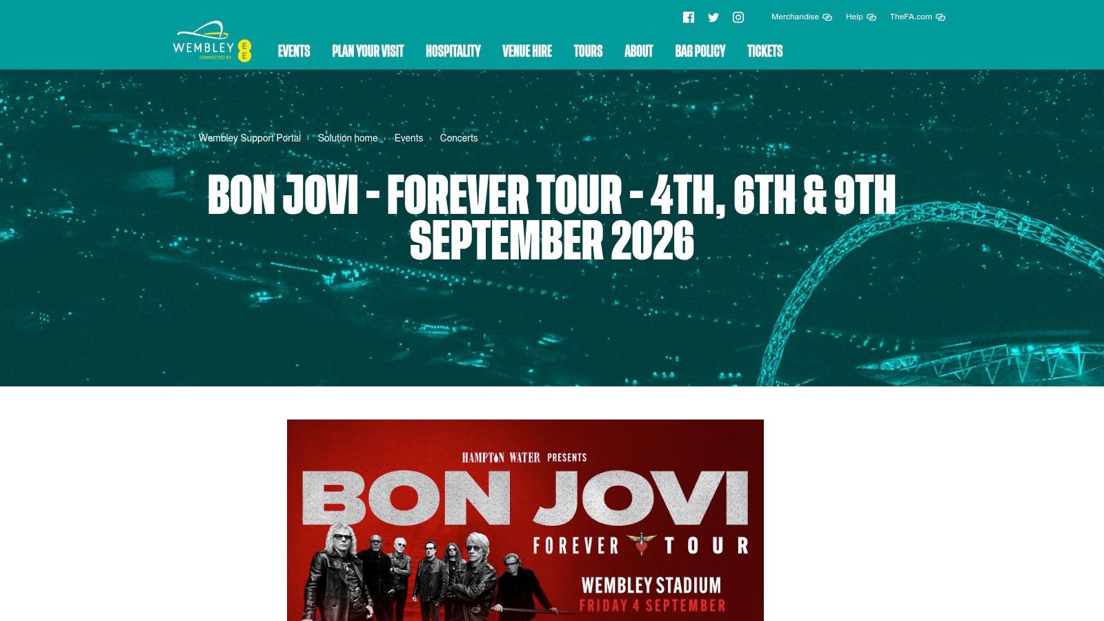 Wembley Stadium (official venue)