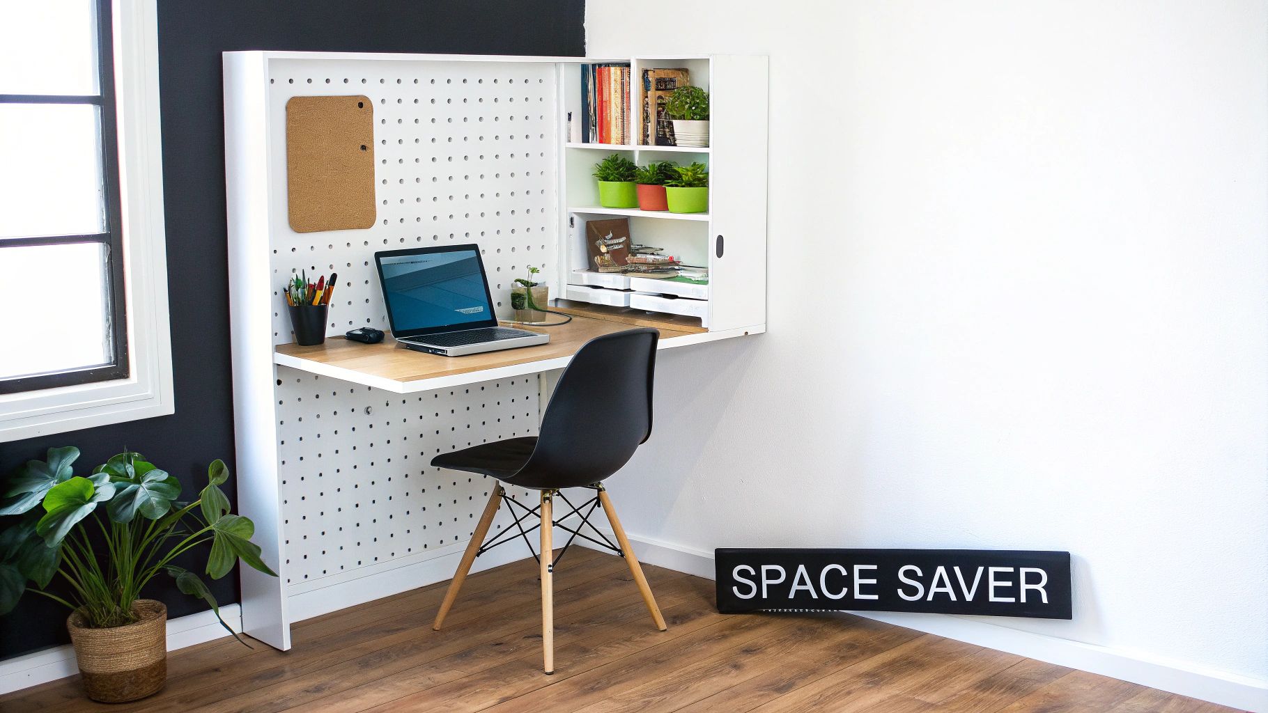 Multi-Functional Murphy Desk Setup