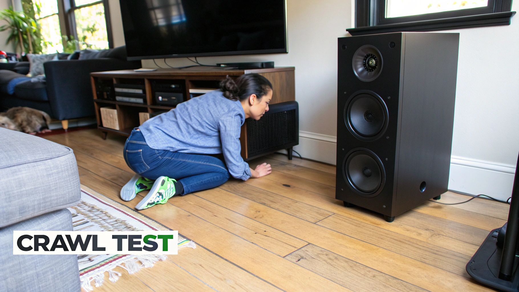 Subwoofer Placement Using the Crawl Test