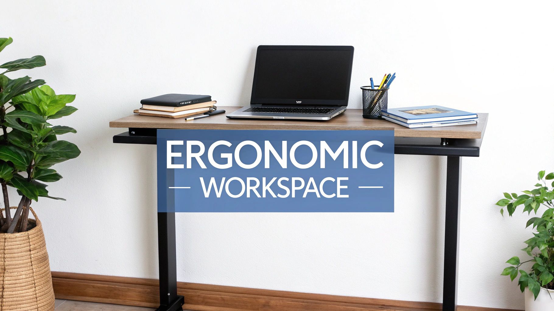 Wall-mounted standing desk