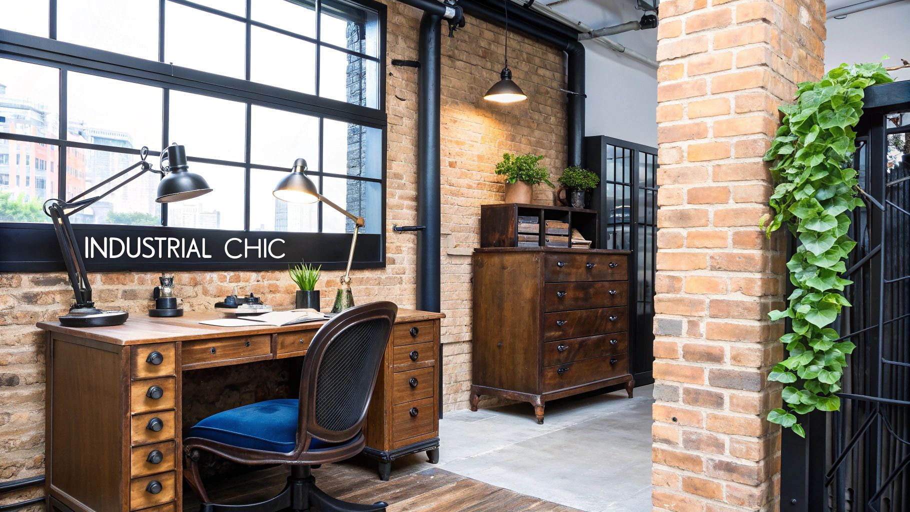 Industrial Loft-Style Office