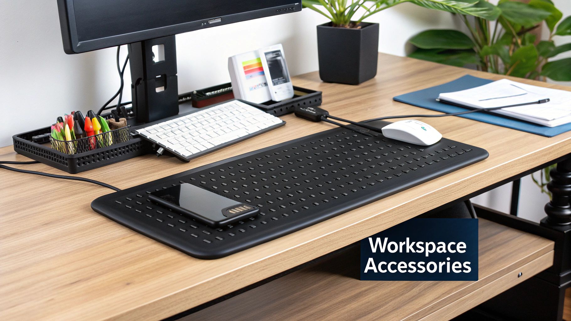 Person transitioning to a standing desk