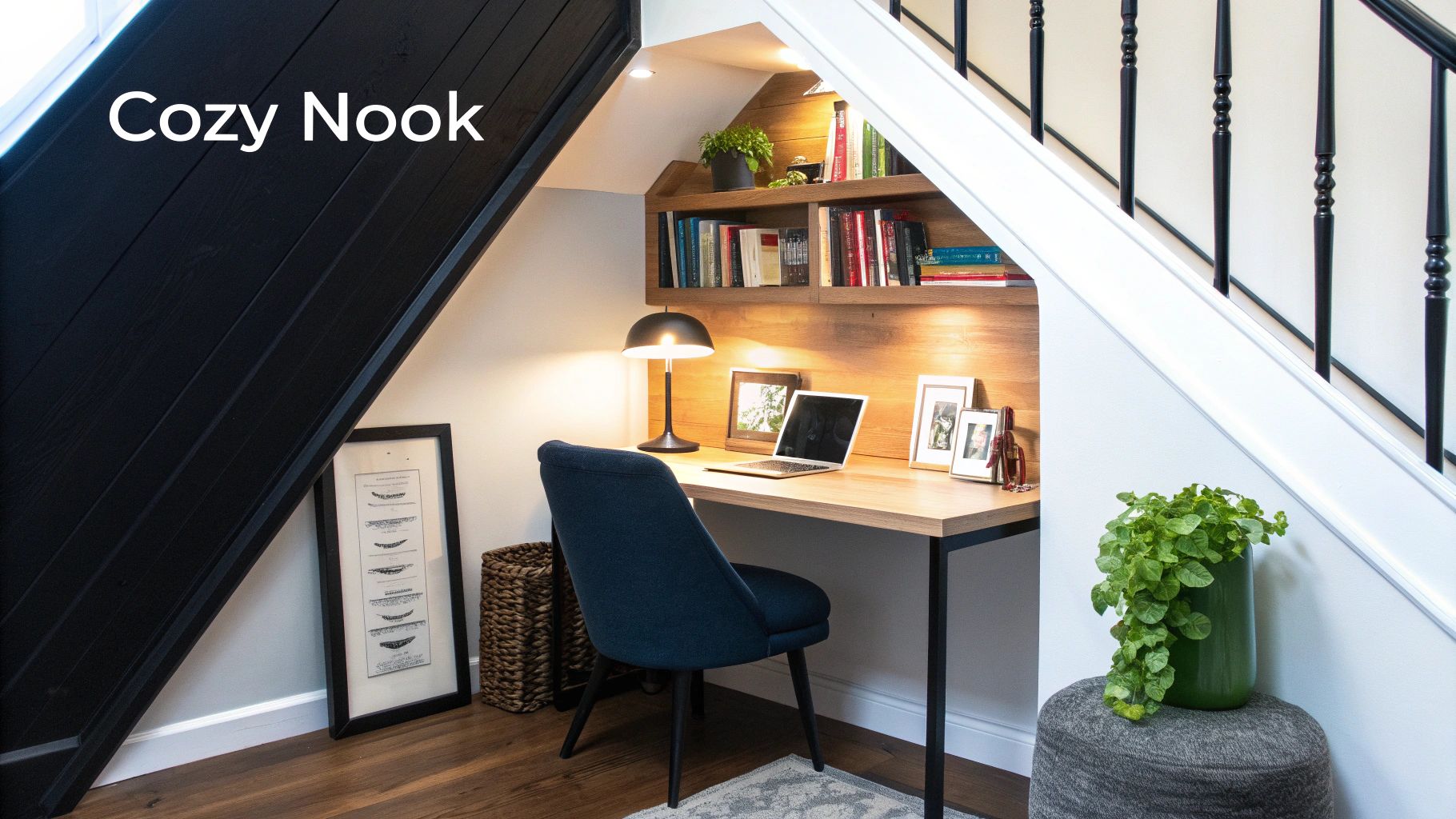 Under-Stair Office Nook