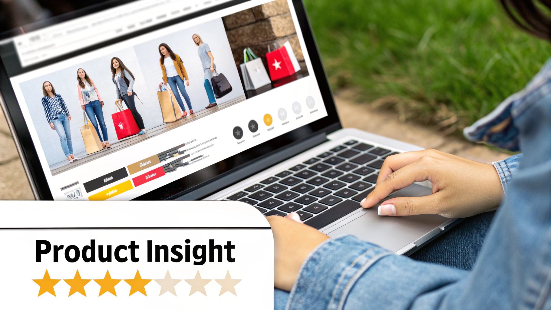 Infographic showing key data about Customer Review Analysis for E-commerce