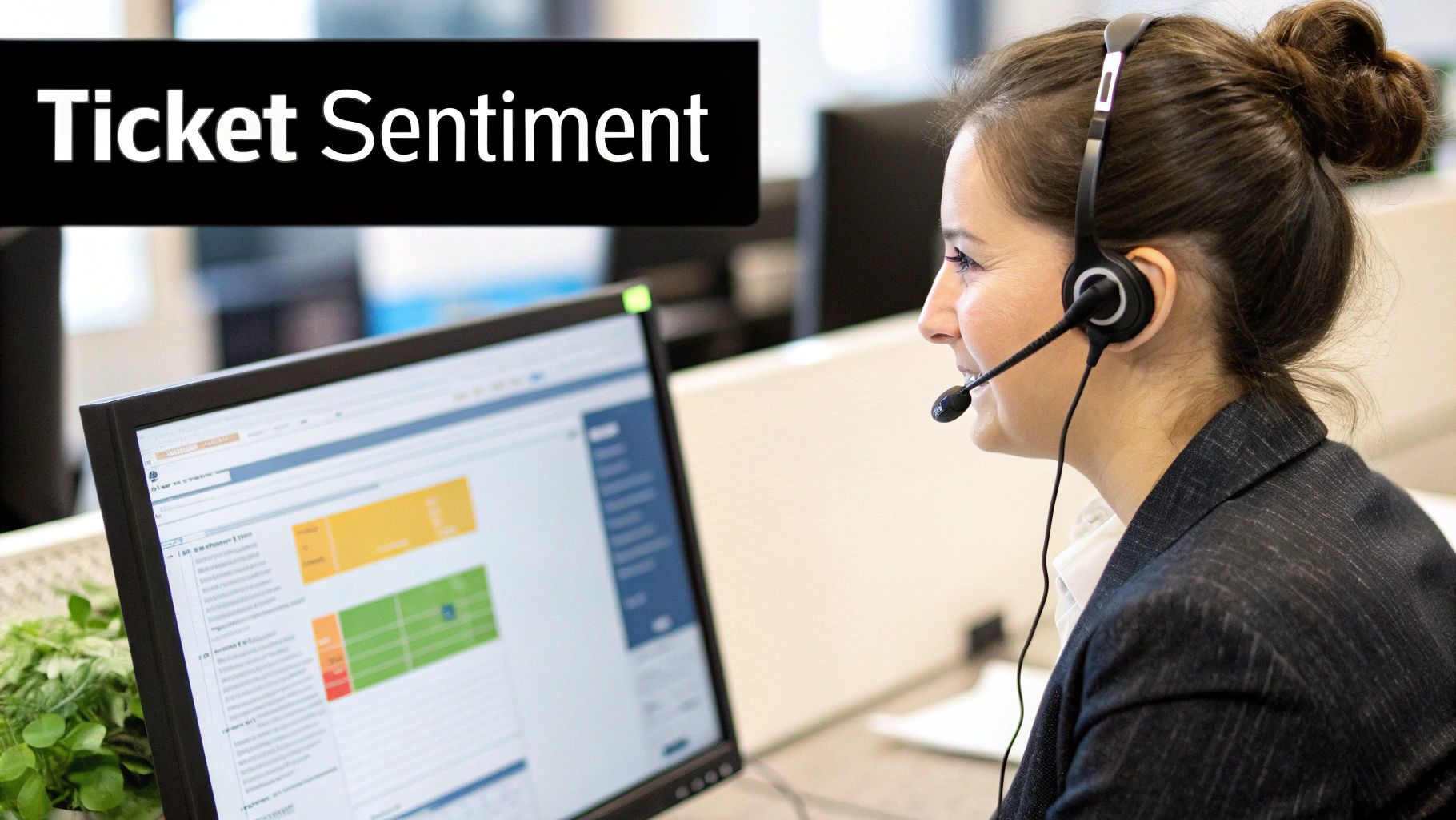 Infographic detailing the process of Customer Support Ticket Sentiment Classification