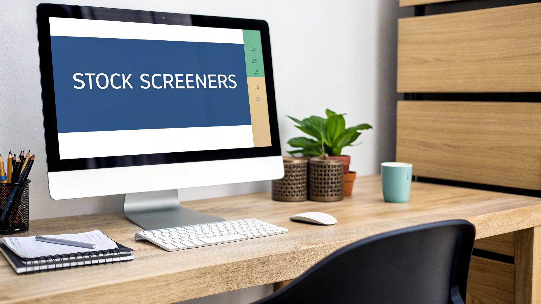 An investor analyzing charts and data on multiple screens