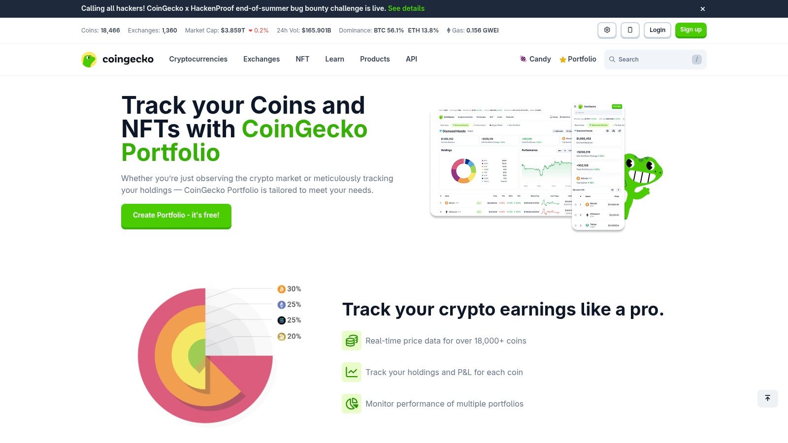 CoinGecko Portfolio
