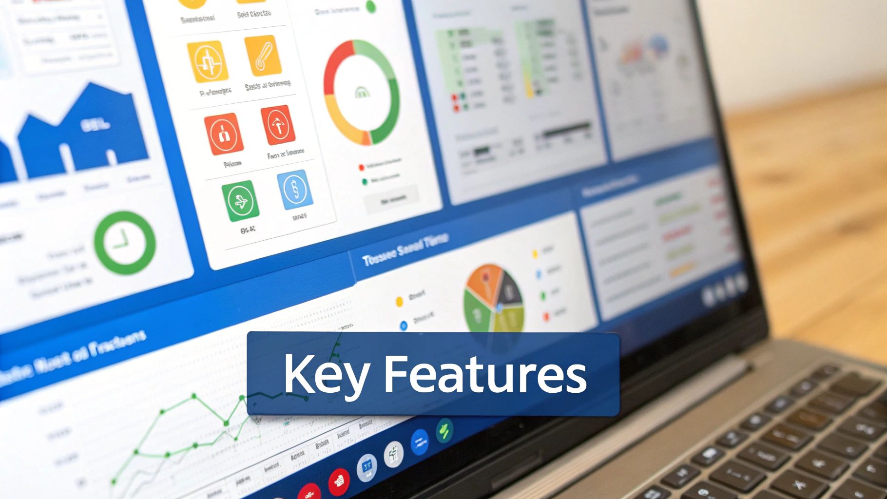 A checklist of essential payment gateway features with security icons.