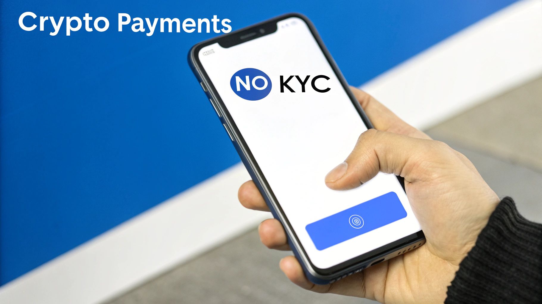 An image representing the integration of cryptocurrency into a payment system, with digital coin symbols and secure transaction icons.