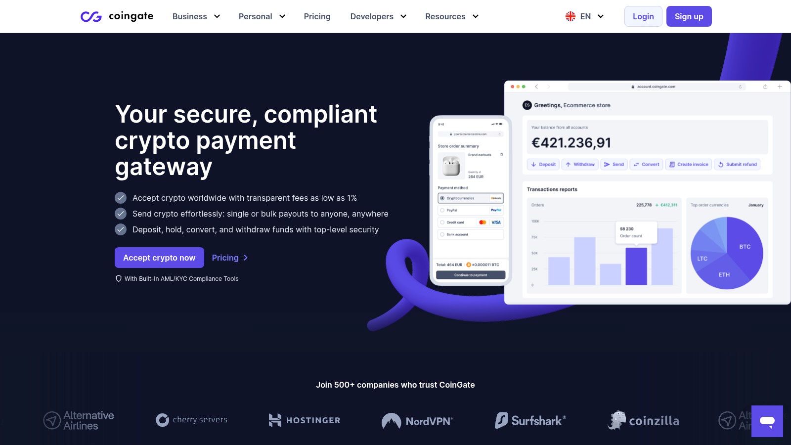 CoinGate Merchant Directory