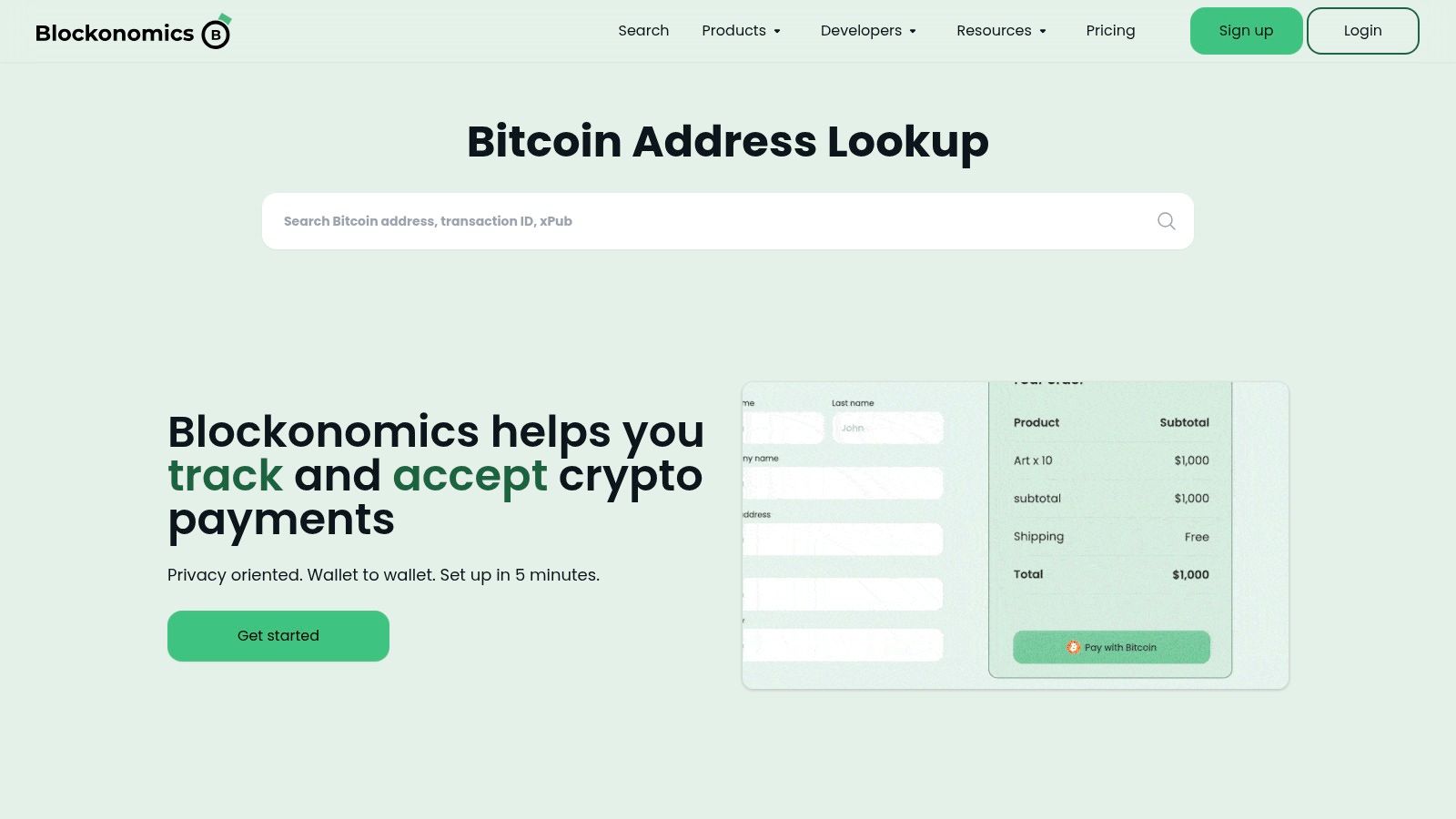 Blockonomics