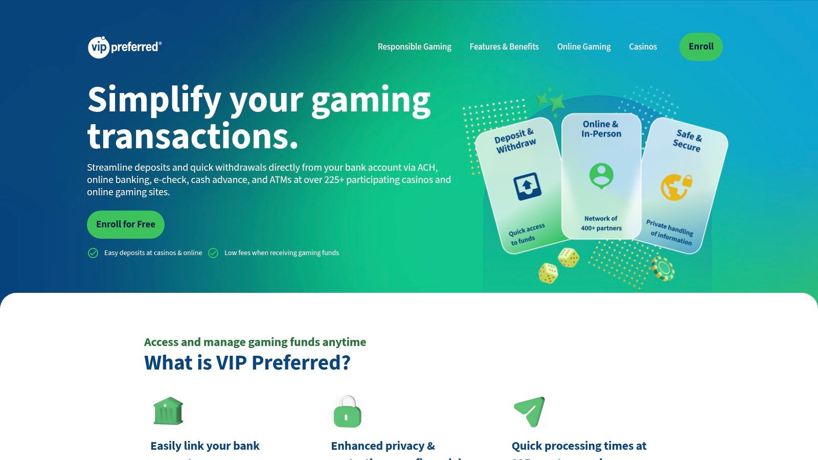Global Payments Gaming Solutions – VIP Preferred (ACH/e-Check)