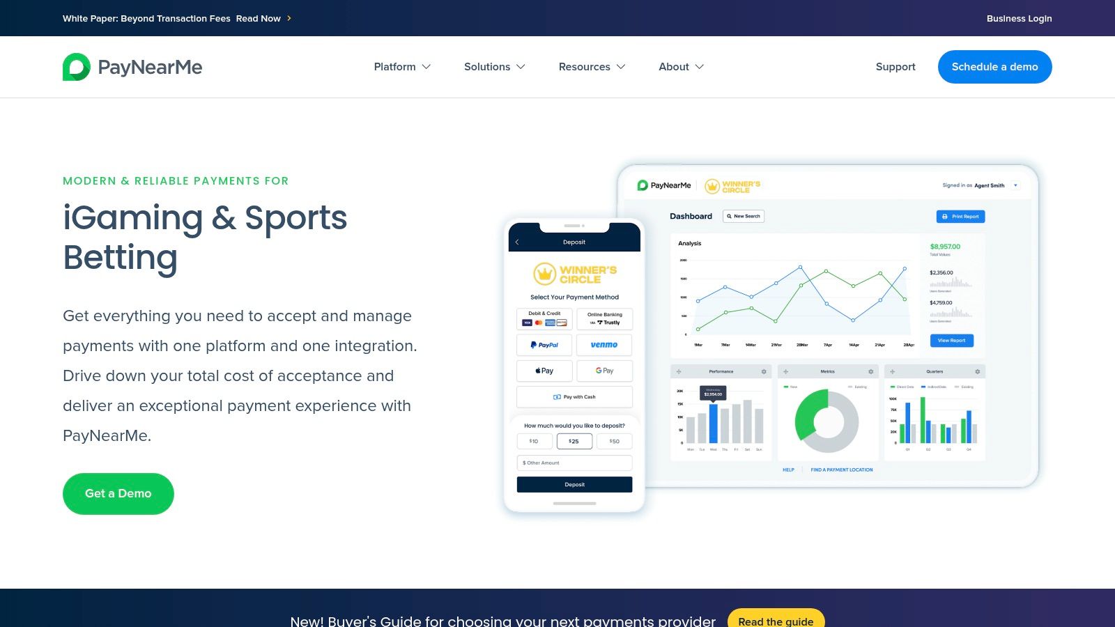 PayNearMe – Unified Cashier for iGaming & Sports Betting