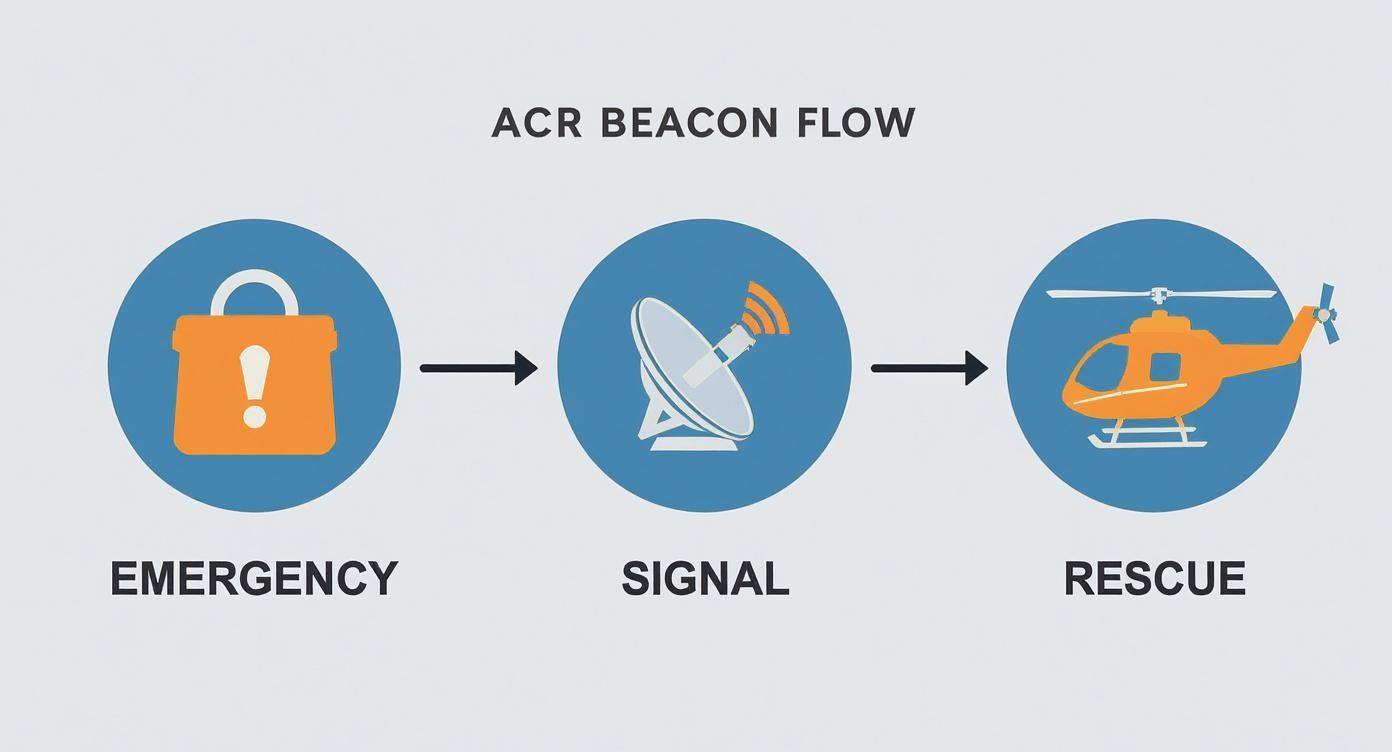Infographic about acr rescue beacon