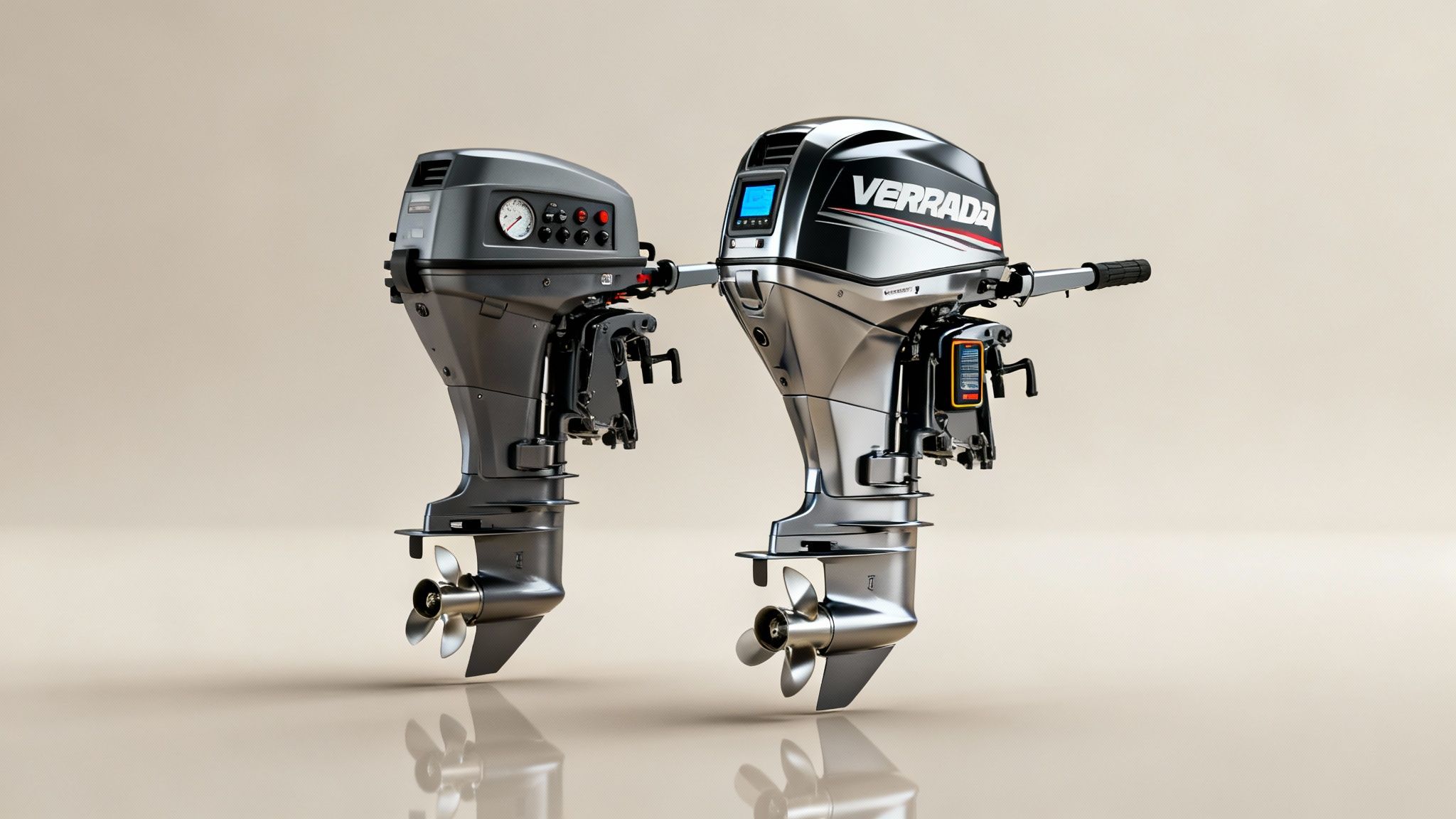 An up-close shot of a modern Mercury outboard engine, showing its sleek design and branding