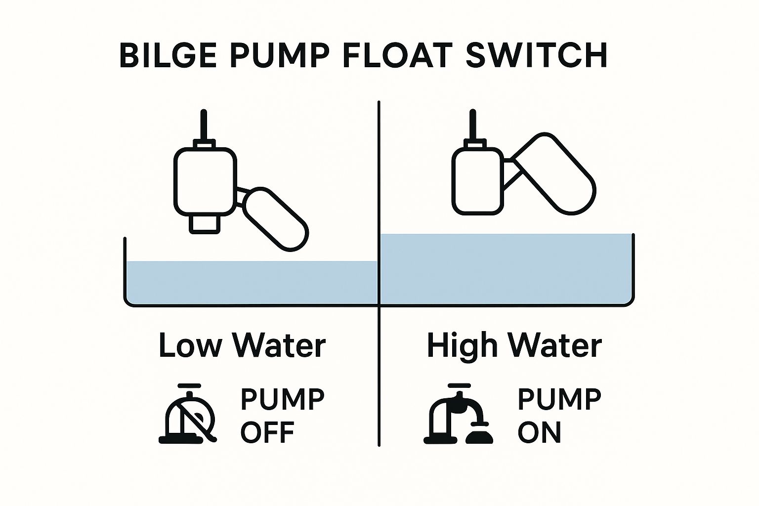 Infographic about bilge pump float switch