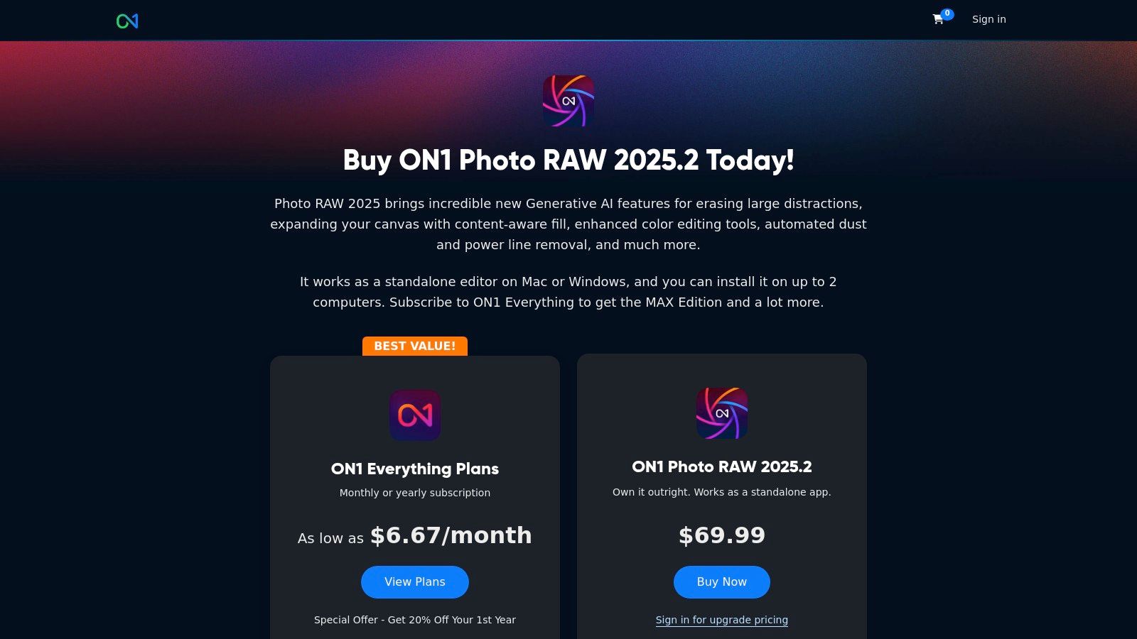ON1 Photo RAW 2025