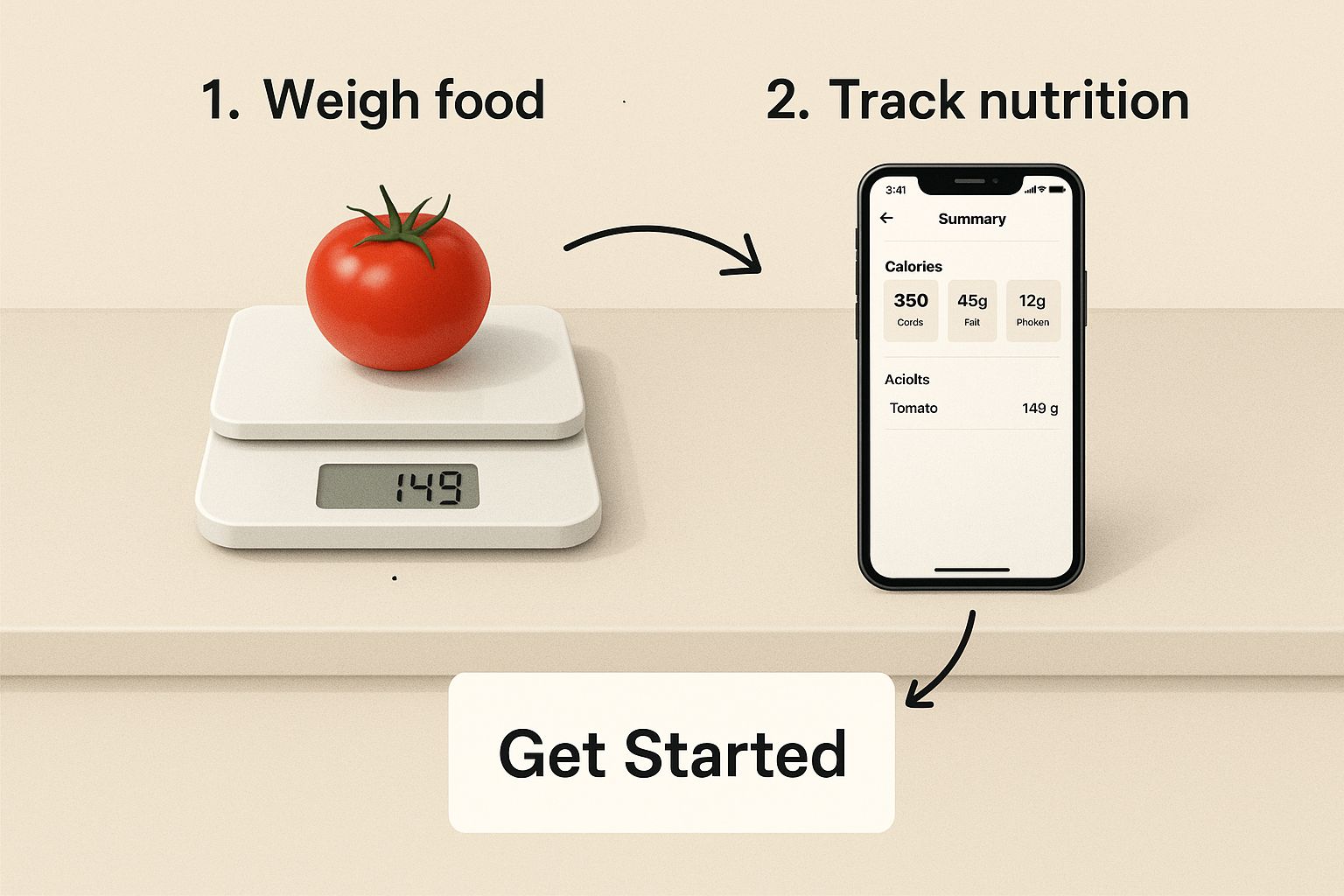 Infographic about how to track macros