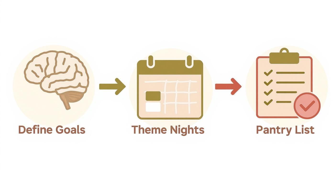 Infographic about easy healthy meal plans