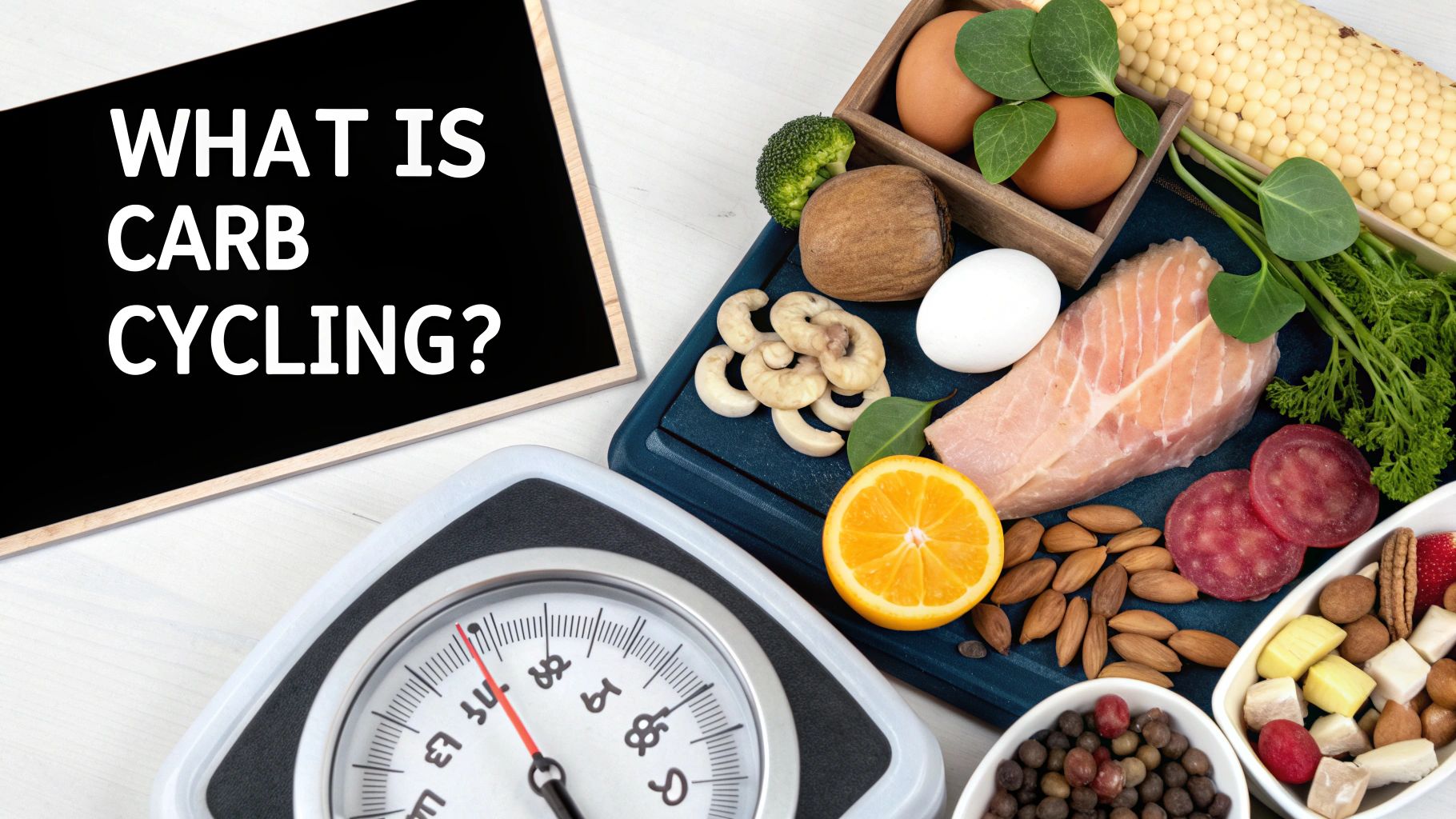 A person preparing a healthy meal with fresh vegetables and lean protein, symbolizing meal planning for carb cycling.
