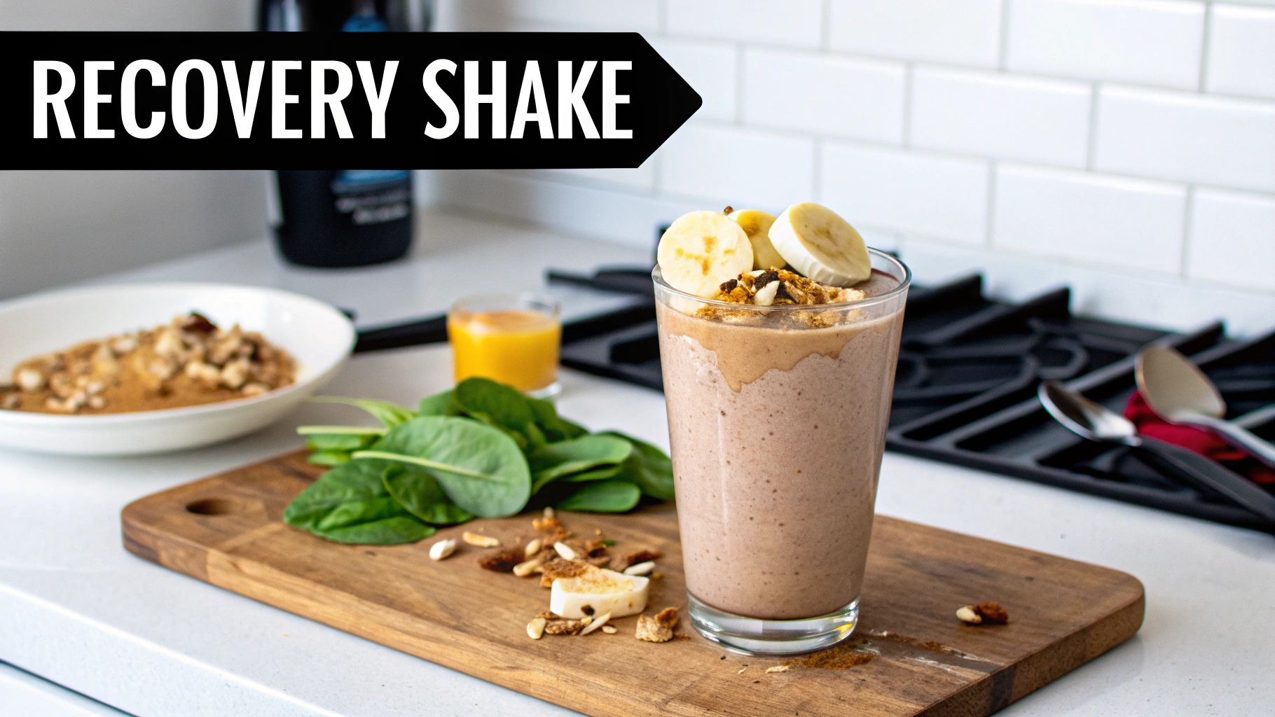 Protein Smoothie with Banana and Nut Butter