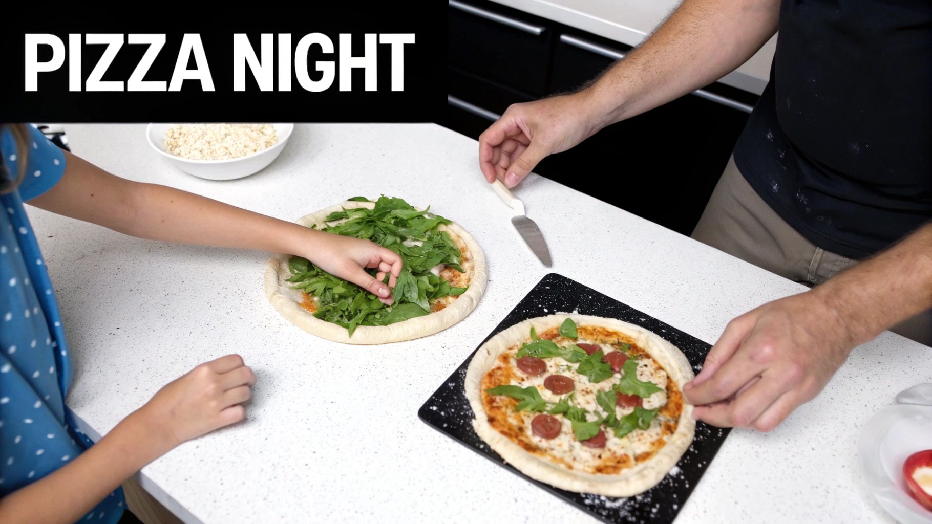 Gluten-Free Pizza Night with Cauliflower or GF Crust
