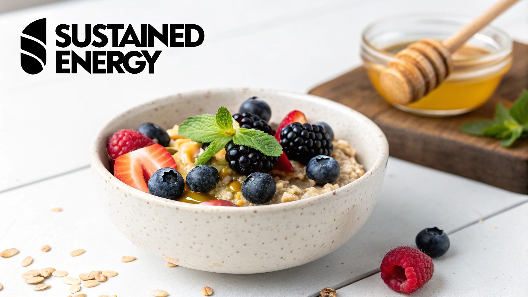 Oatmeal with Berries and Honey