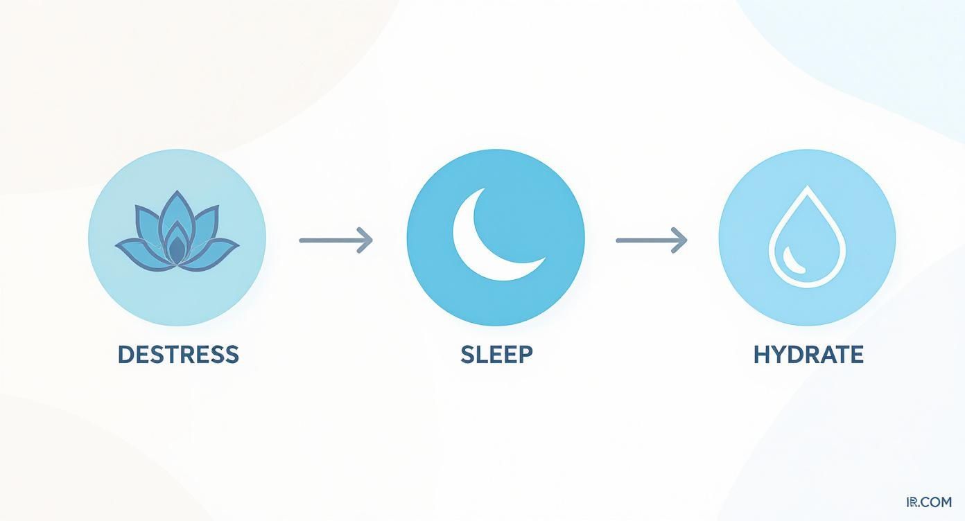 Infographic about how to lose belly fat fast