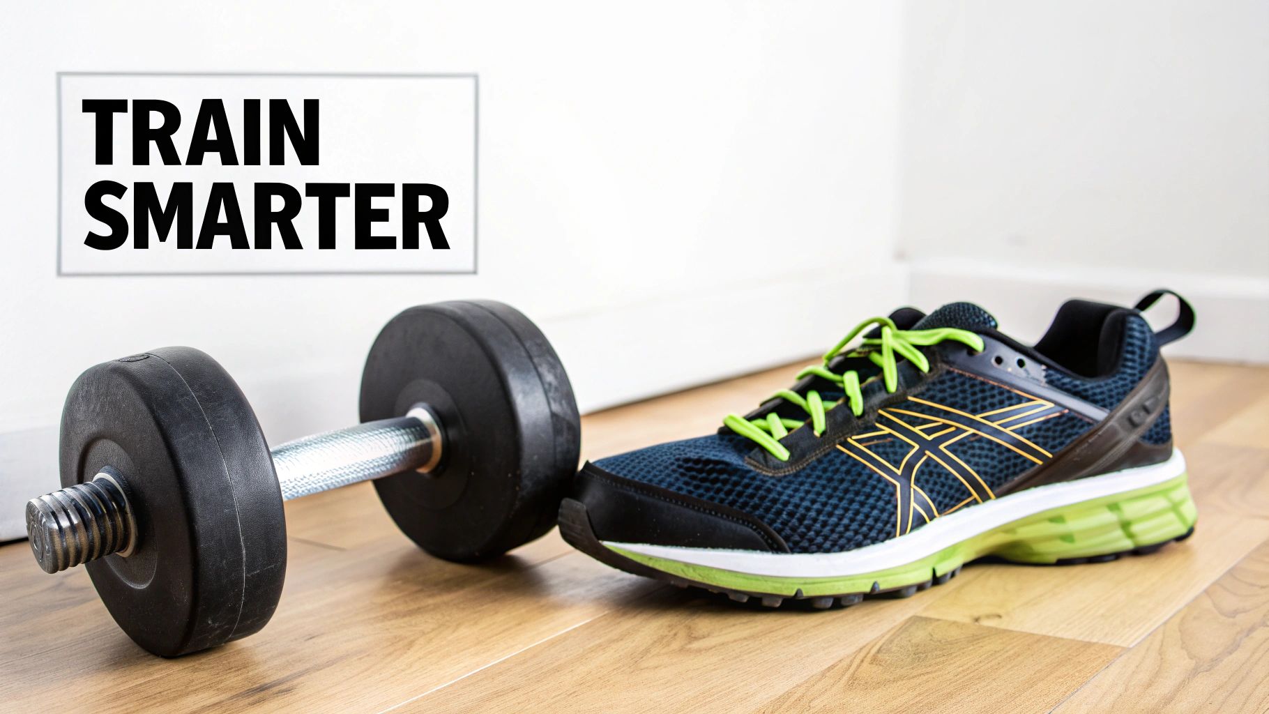 A person lifting weights in a gym, looking focused and strong.