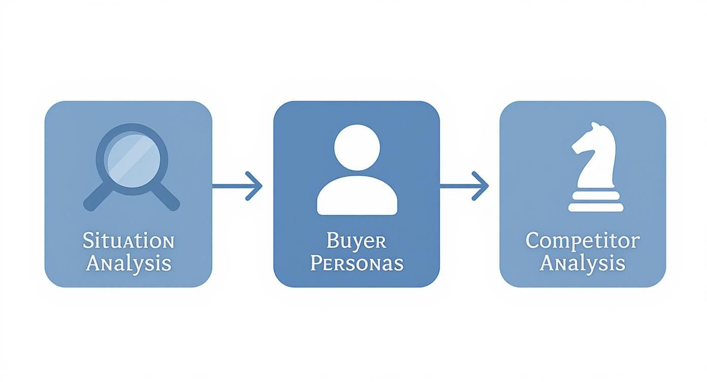 Infographic about how to write a marketing plan