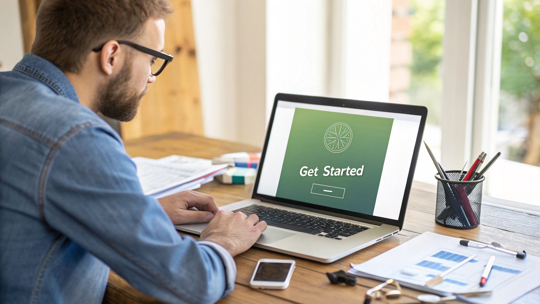 An effective CTA button with the text 'Download Now' prominently displayed on a webpage, illustrating clear design and placement.