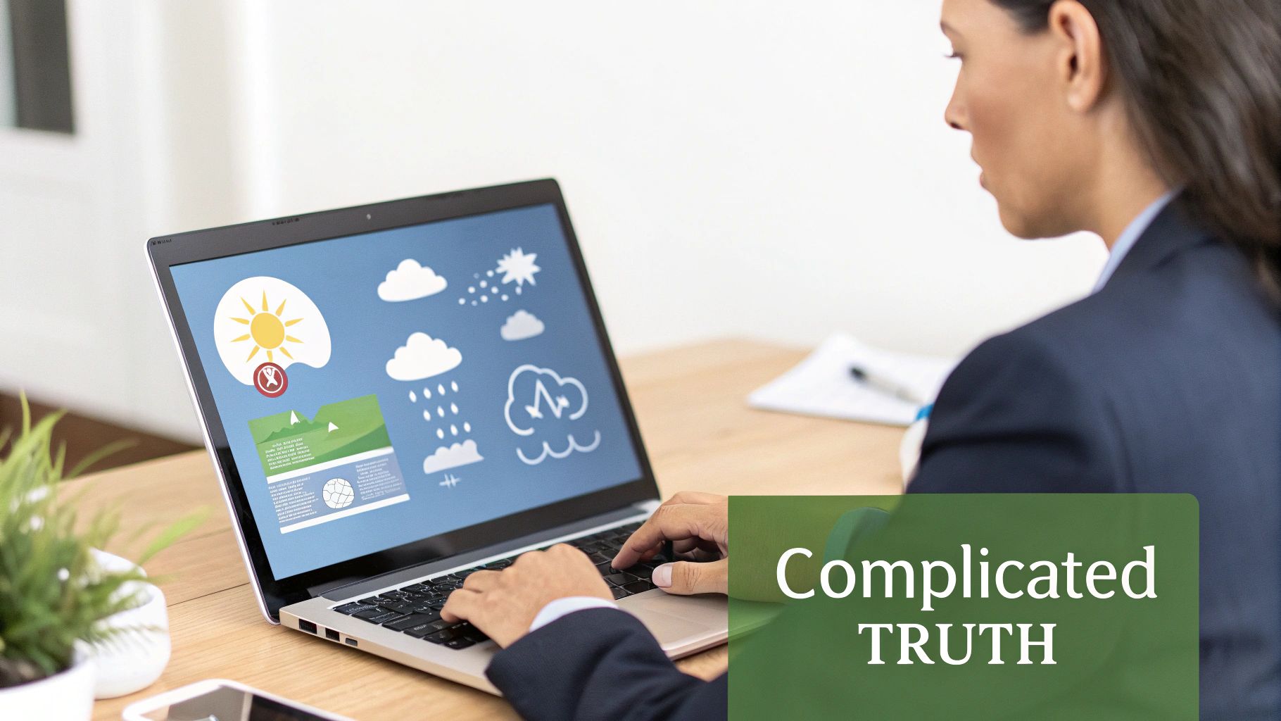 An abstract image showing interconnected nodes and data points, representing the complexity of AI detection.