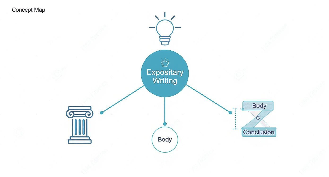 Infographic about what is expository writing