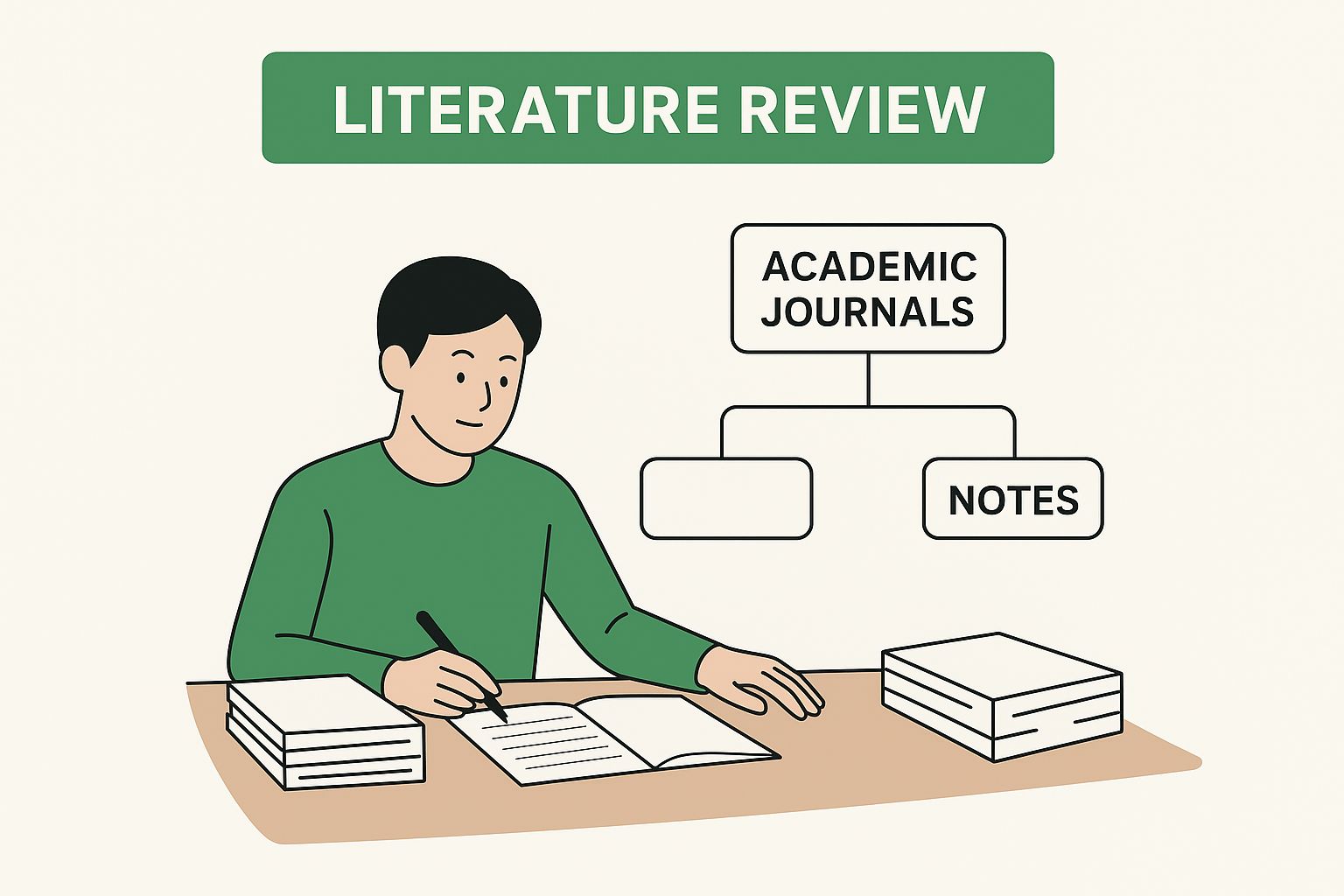 Infographic about guidelines for writing a research paper