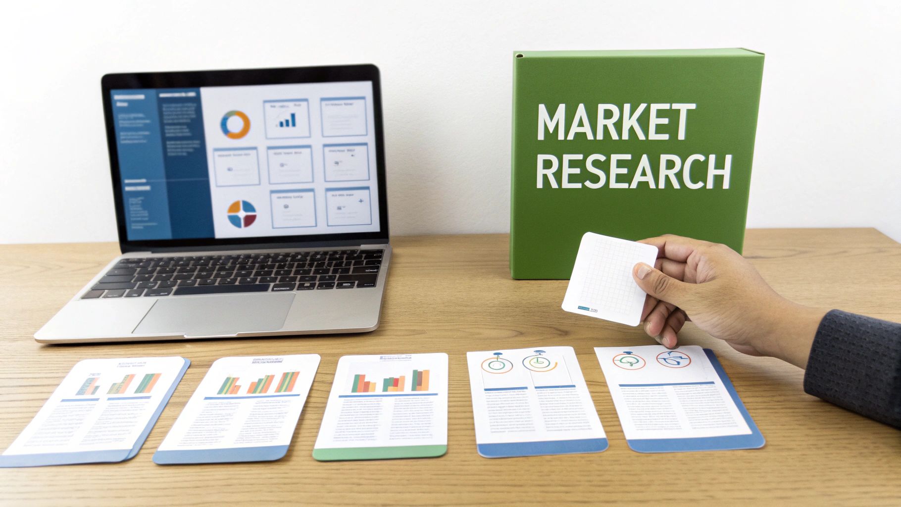 A person placing a final puzzle piece into a dartboard, symbolizing the final step in setting clear marketing goals.