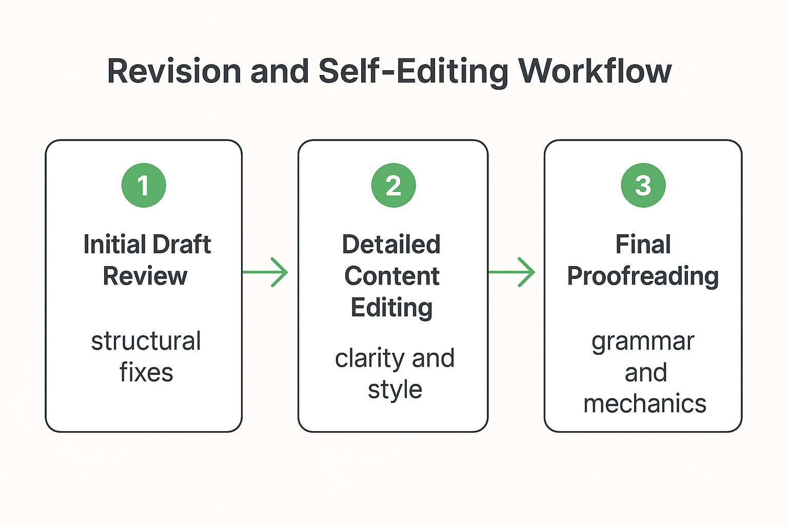 Infographic showing key data about Revision and Self-Editing Systems