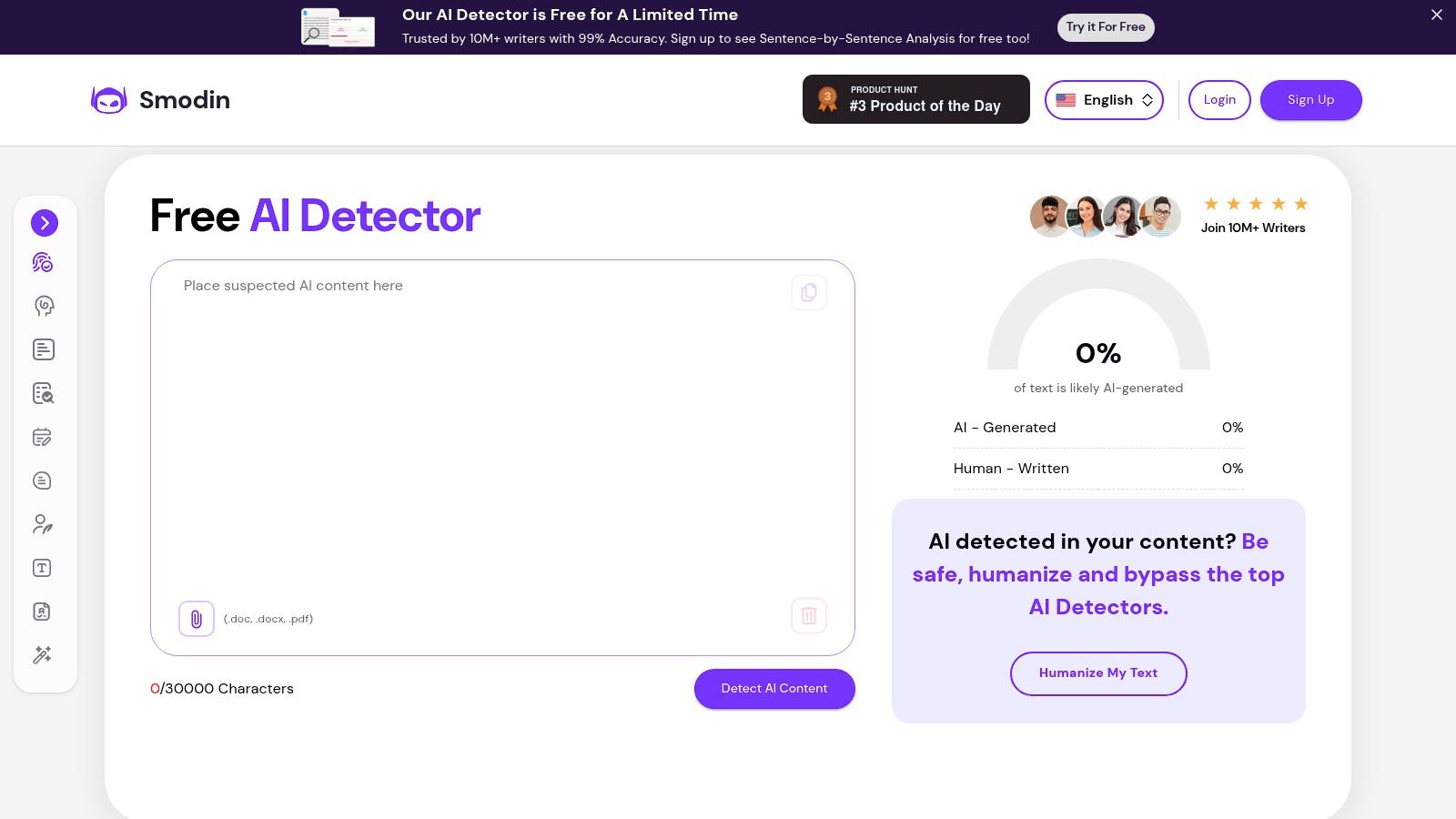 Smodin AI Content Detector