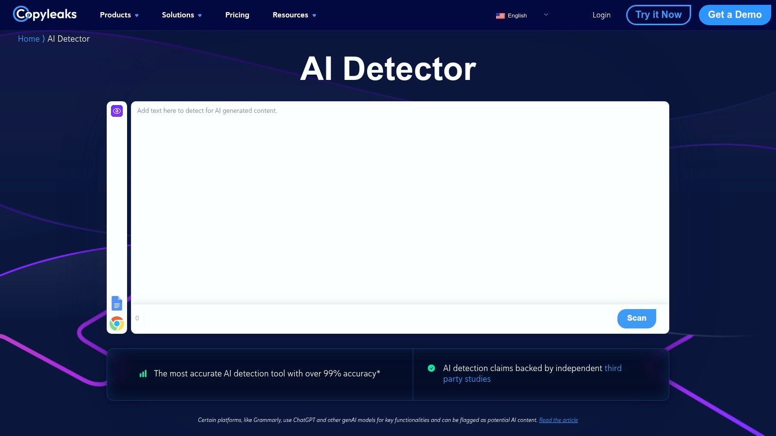 Copyleaks AI Content Detector