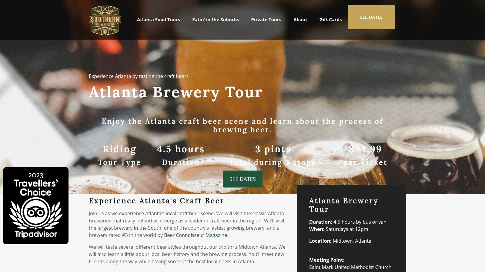 Southern Culinary Tours (formerly Southern Beer Tours)