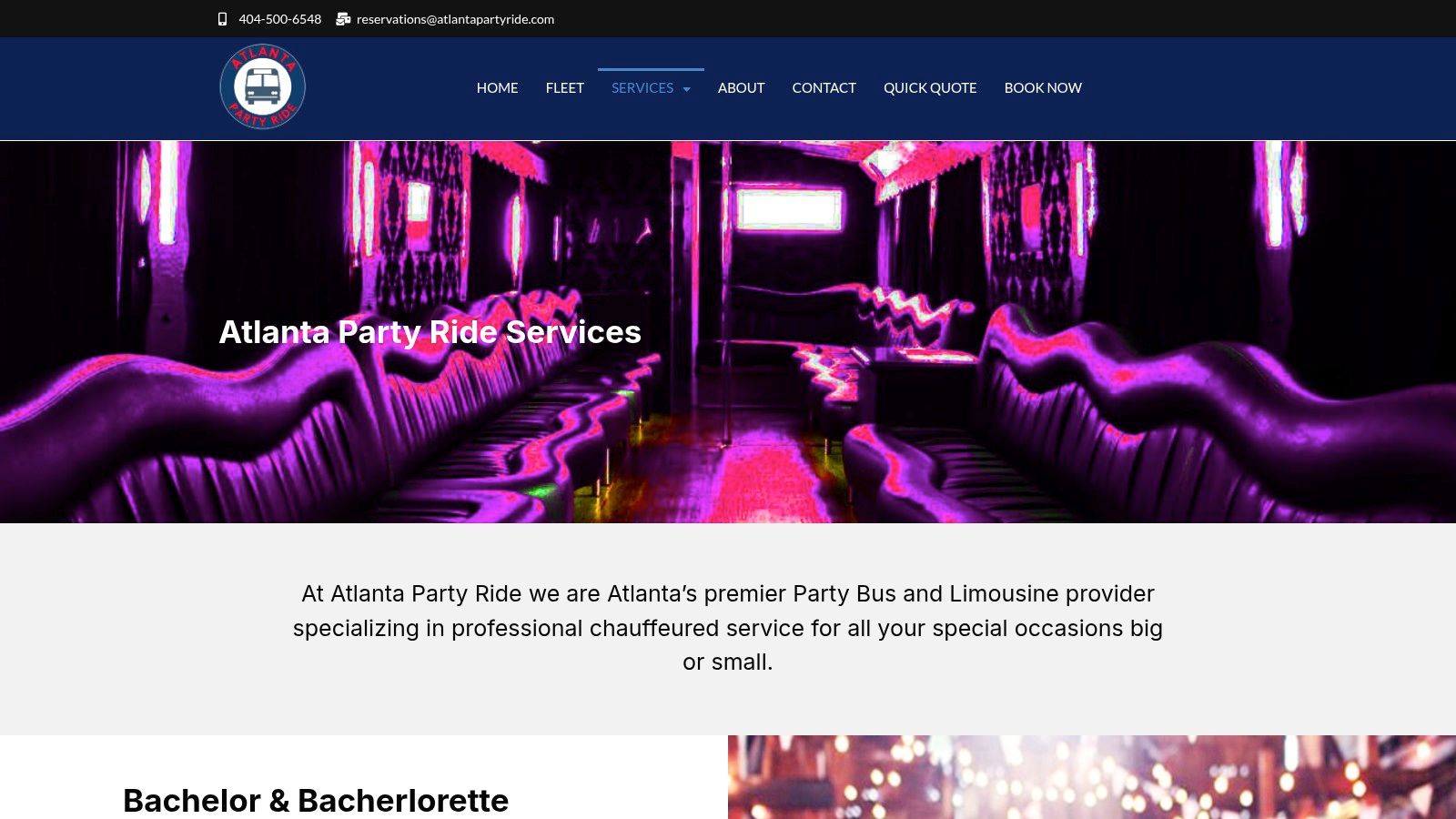 Group enjoying a party bus for a Georgia wine tasting tour