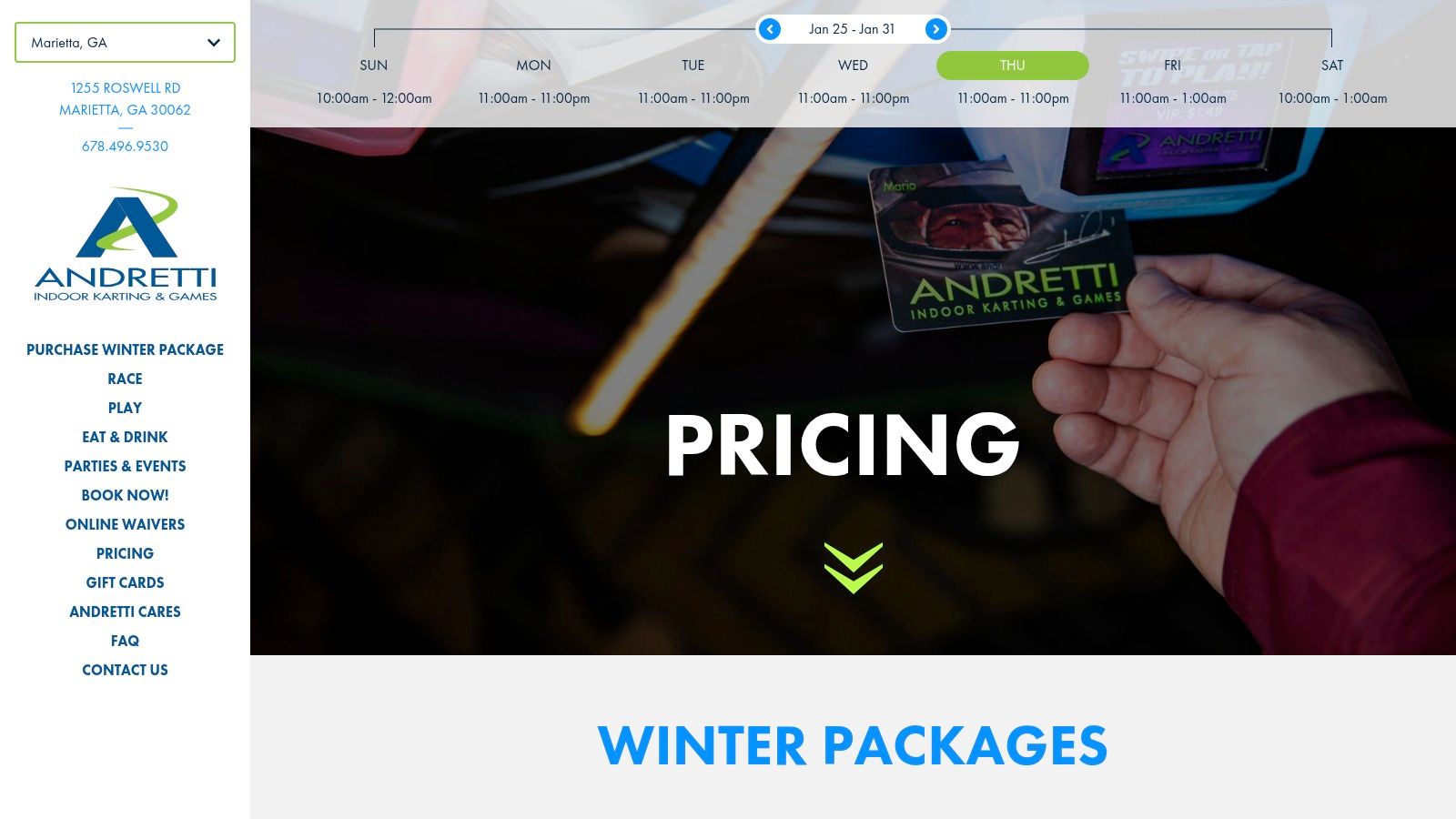 Andretti Indoor Karting & Games – Marietta