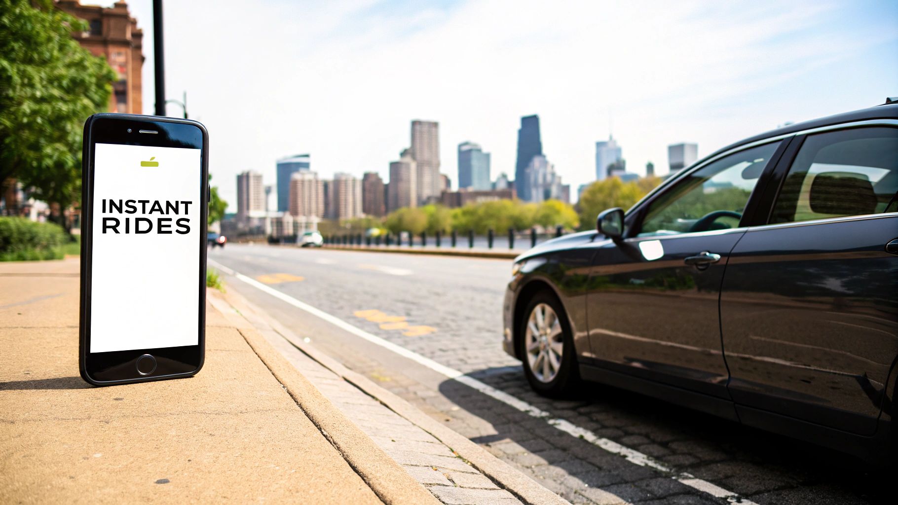 Infographic with key data about Uber - Transforming Urban Transportation