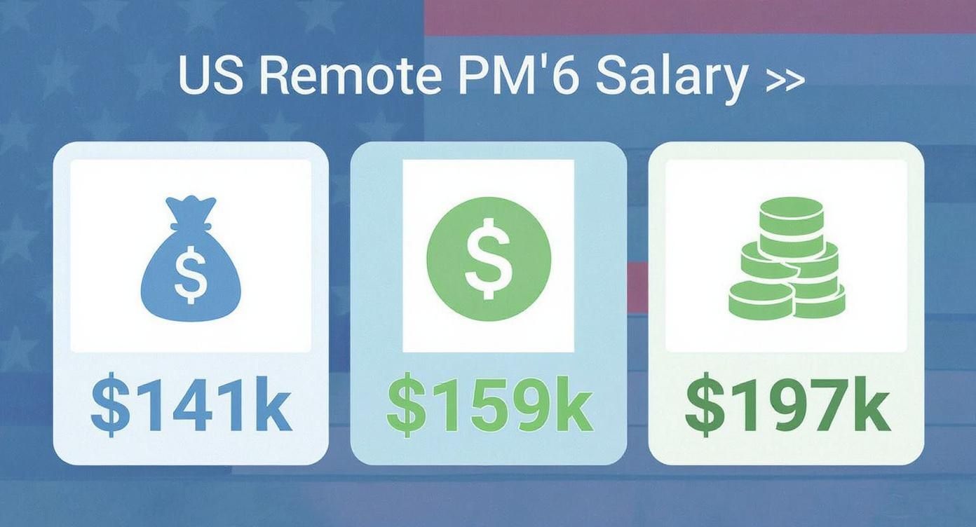 Infographic about remote product manager jobs