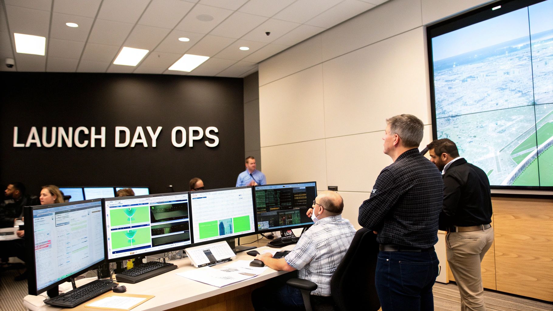 A Slack channel dedicated to a product launch, showing real-time communication and updates.